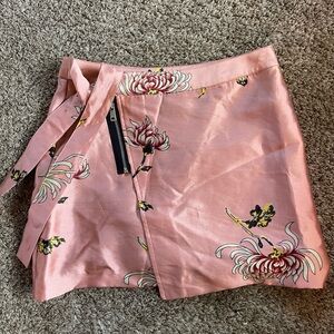 Scotch & Soda Pink Floral Wrap Skirt | Size Small